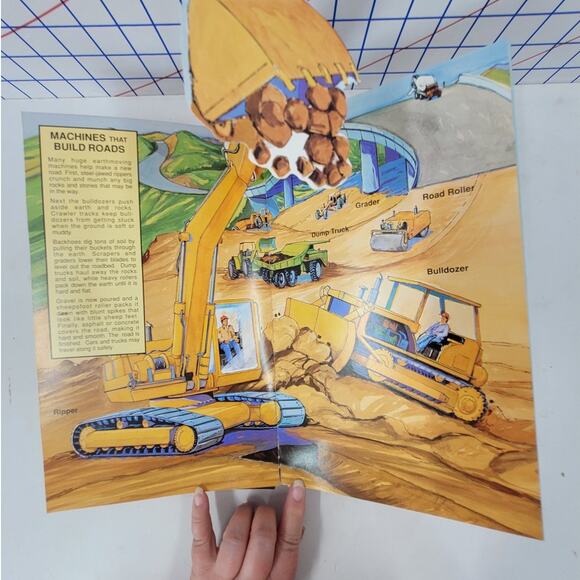 Vintage 1991 Monster Machines Pop Up Book by Pat Paris Mechanical Magic - Picture 7 of 11